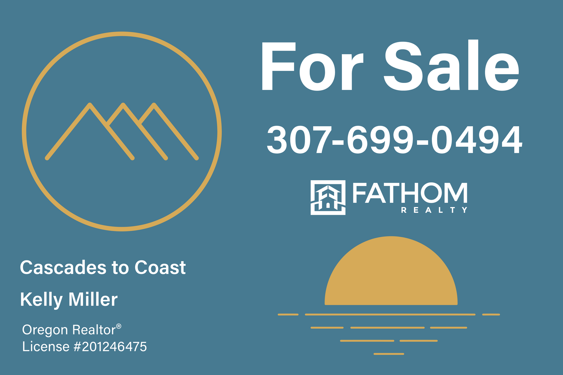 Kelly Miller Cascades to Coast For Sale sign